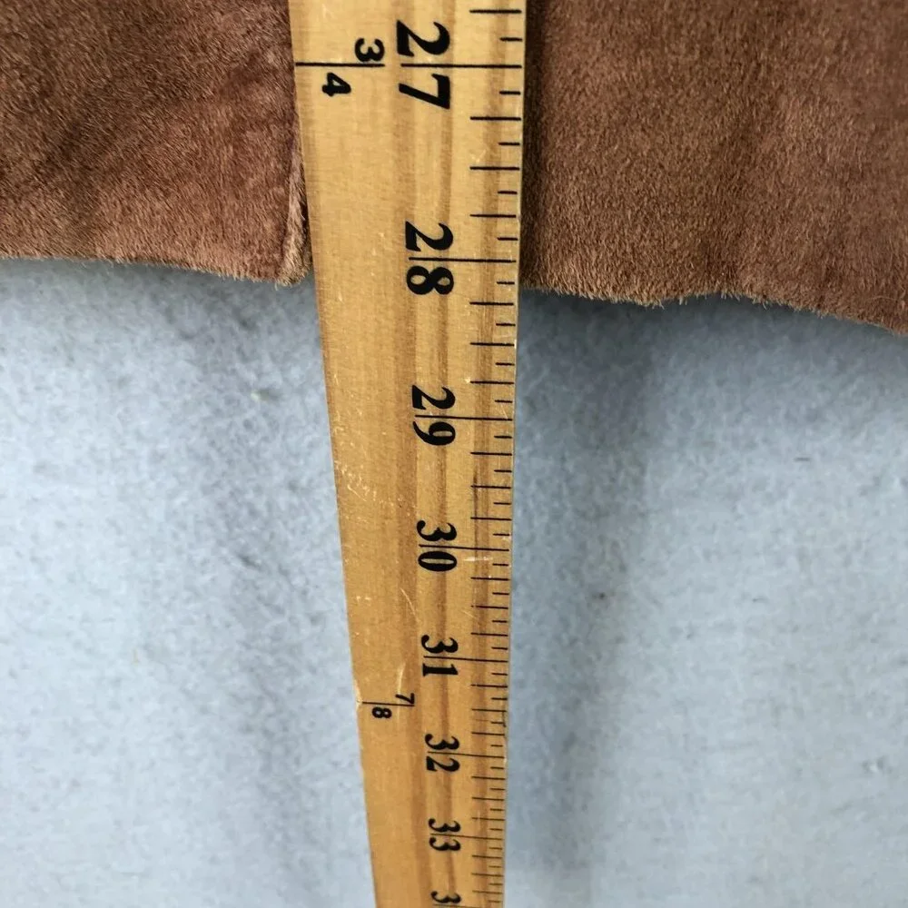 Vintage Nuons Suede Jacket Womens 6 Brown Genuine Leather Blazer - Picture 5 of 16